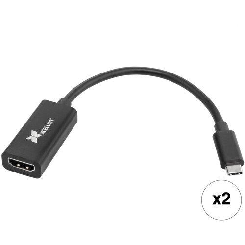 Xcellon USB Type-C to HDMI 4K Adapter Pair Kit