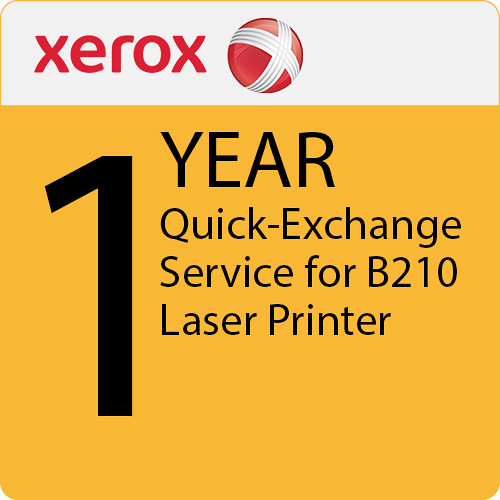 Xerox 1-Year Quick Exchange Service for B210 Laser Printer