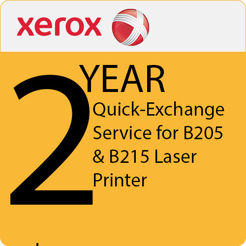 Xerox 2-Year Extended Quick-Exchange Service for B205 & B215 Laser Printers