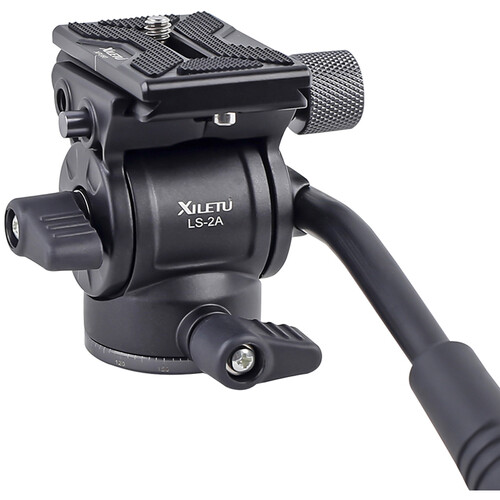 XILETU LS-2A Fluid Tripod Head with Quick Release Plate