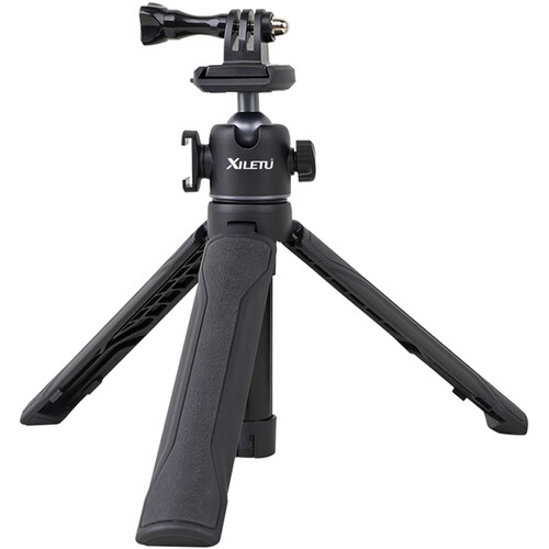 XILETU Q-5 Mini Tripod and Selfie Stick with Ball Head