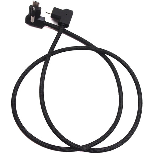 XLCS Designs Locking USB-C Right-Angle to Right-Angle EVF Cable for PYXIS 6K (2.6', Black)