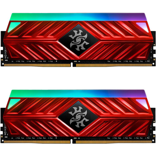 XPG 16GB SPECTRIX D41 RGB DDR4 3200 MHz UDIMM Memory Kit (Red, 2 x 8GB)