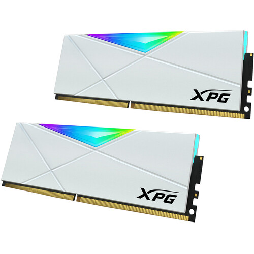 XPG 16GB SPECTRIX D50 DDR4 3600 MHz RGB Memory Kit (2 x 8GB, White)