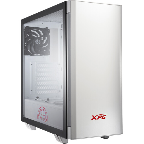 XPG INVADER Mid-Tower Gaming PC Chassis (White)