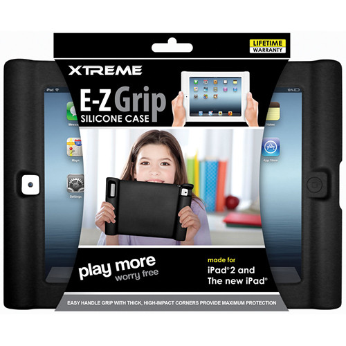 Xtreme Cables E-Z Grip Silicone Case for iPad 2nd, 3rd Gen (Black)