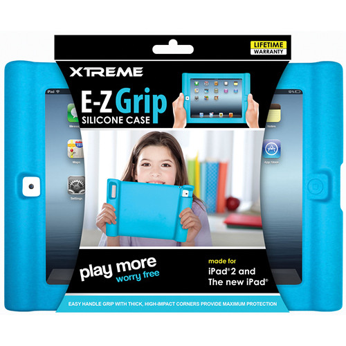 Xtreme Cables E-Z Grip Silicone Case for iPad 2nd, 3rd Gen (Blue)