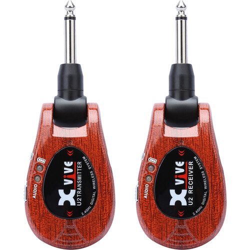 Xvive Audio U2 Digital Wireless System for Electric Guitars (Redwood, 2.4 GHz)