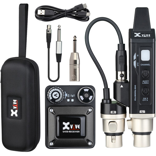 Xvive Audio U45D Wireless Stereo In-Ear Monitor System U45D B&H