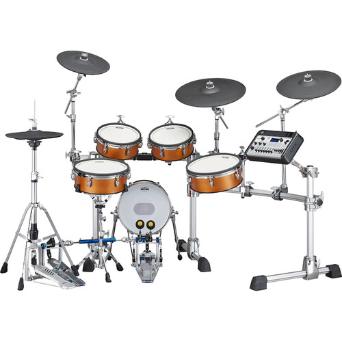 Yamaha DTX10K-X Electronic Drum Kit with Wood-Shell TCS Pads and DTX-PROX Drum Module (Real Wood)