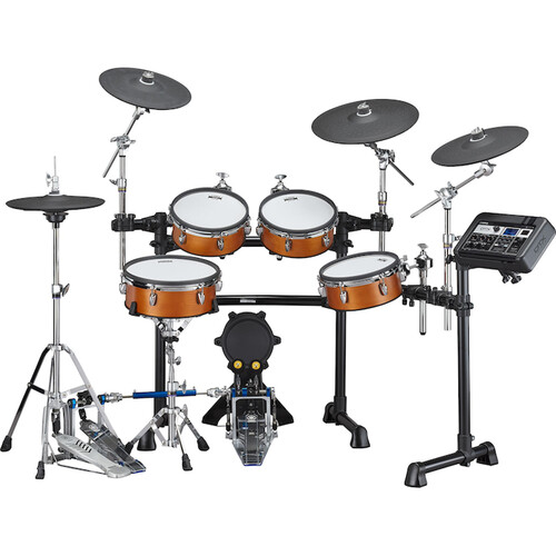 Yamaha DTX8K-M Electronic Drum Kit with Wood-Shell Mesh Pads and DTX-PRO Drum Module (Real Wood)