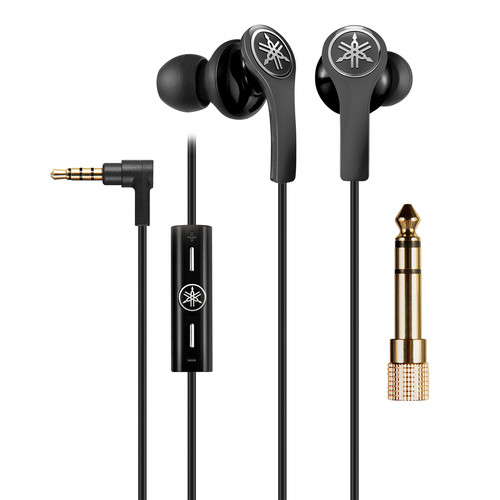 Yamaha EPH-M100 In-Ear Headphones with Remote and Mic EPH-M100BL