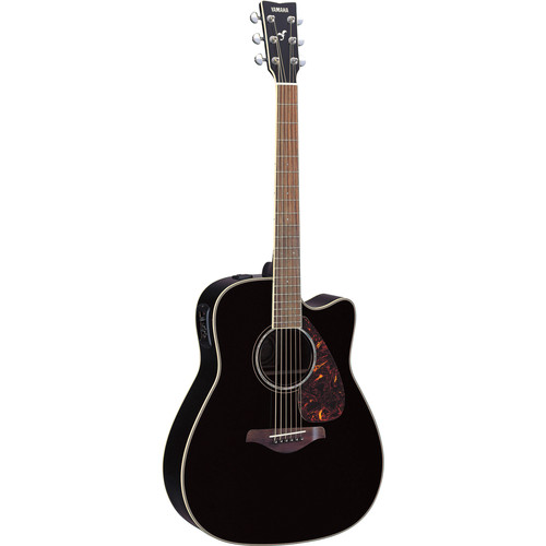 Yamaha FGX730SC Acoustic/Electric Guitar (Black) FGX730SC BL B&H