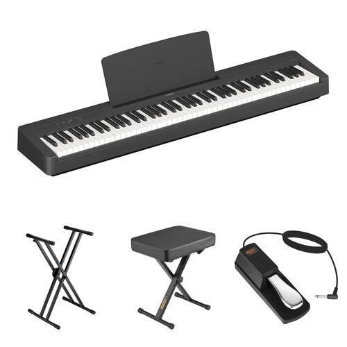 Yamaha P-145BT 88-Key Portable Digital Piano with Bluetooth and Accessories Kit