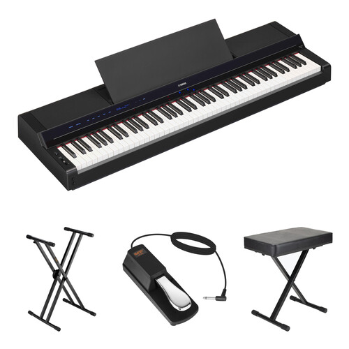 Yamaha P-S500 88-Key Digital Piano Kit with X-Stand, X-Bench, and Sustain Pedal (Black)