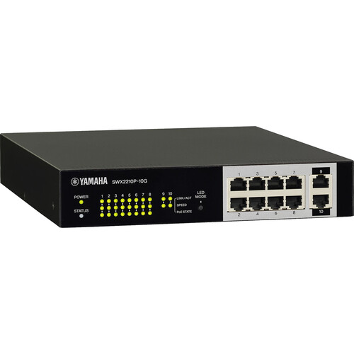 その他 YAMAHA SWX2310P-10G L2 Switch Yamaha SWX2210P-10G Smart L2 Switch for Dante and SWX2210P-10G