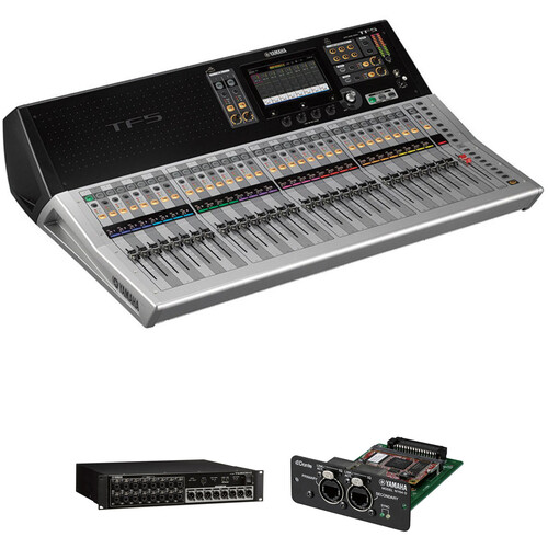 Yamaha TF5 Digital Mixing Console with Dante Card and I/O Rack