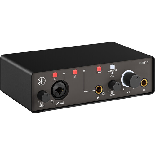 Yamaha UR12MK3 2x2 USB-C Audio Interface (Black) UR12MK3 B B&H
