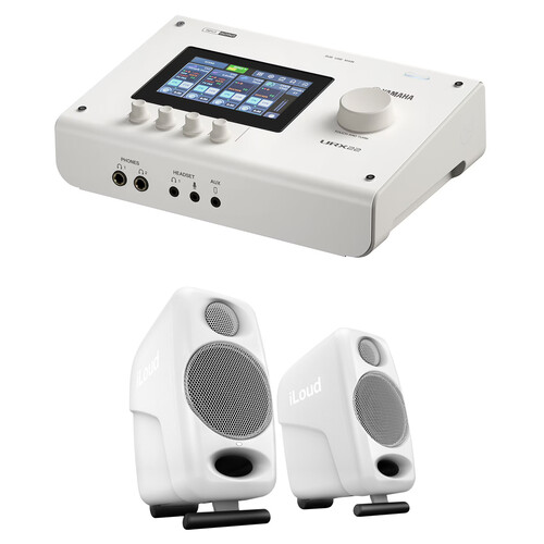 Yamaha URX22 4x2 USB-C Audio Interface Kit with iLoud Micro Monitors (White)