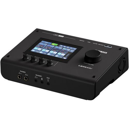 Yamaha URX44V 6x4 USB-C Audio/Video Interface (Black) URX44V B