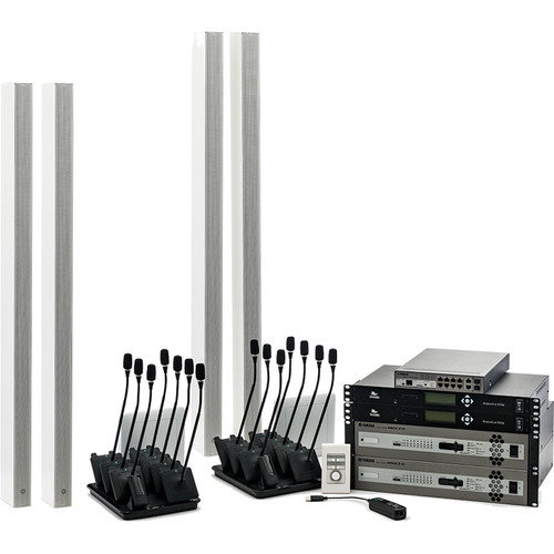 Yamaha Conference Ensemble For Boardroom, White Speaker, 16 Microphones