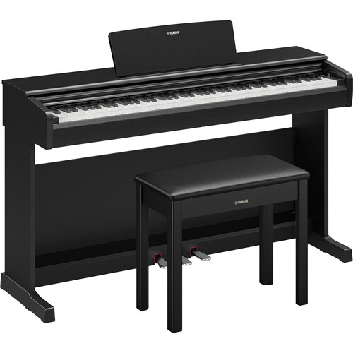 Yamaha Arius YDP-146 Weighted Digital Piano Keyboard with Bench (Black)