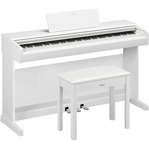 Yamaha Arius YDP-146 Weighted Digital Piano Keyboard with Bench (White)
