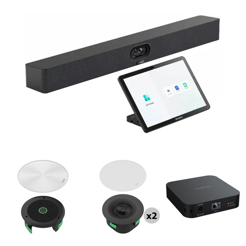 Yealink A40 Collaboration Bar, Touchscreen, Switch & Audio Kit for Medium Rooms