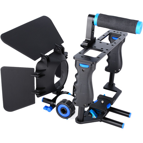 YELANGU C200 Camera Cage with Matte Box & Follow Focus for DSLR/Small Cameras