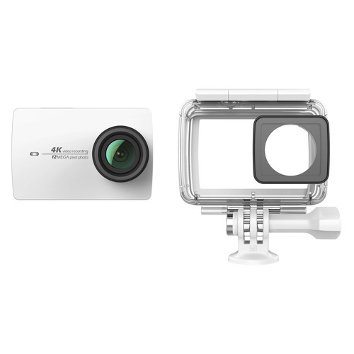 YI Technology 4K Action Camera with Waterproof Case Kit (White)