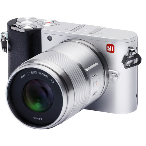 YI Technology M1 Mirrorless Micro Four Thirds Digital Camera with 42.5mm Lens (Ice Silver)