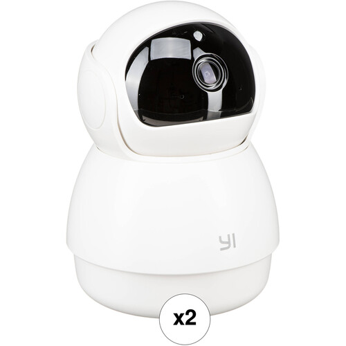 YI Technology R30 Dome Guard 1080p Pan & Tilt Wi-Fi Security Camera with Night Vision (2-Pack)