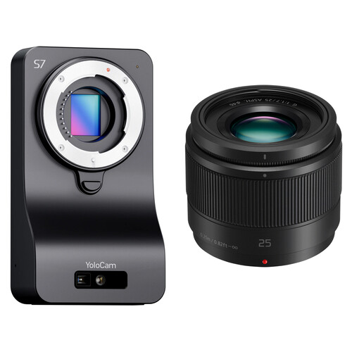 YoloLiv YoloCam S7 Live Streaming Camera + Lumix G 25mm Lens Kit