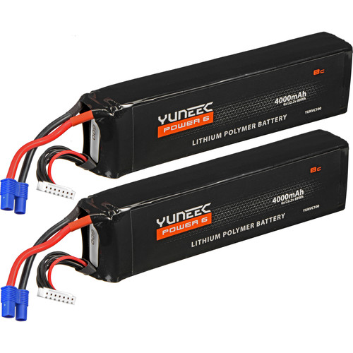 YUNEEC 4000mAh LiPo Flight Battery for Tornado H920 Hexacopter (2-Pack)