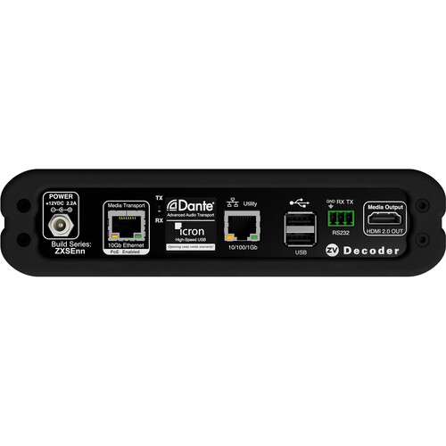 ZeeVee ZyPer4K-XSE CopPer Decoder with Dante and Z4KC2XS-DAU B&H