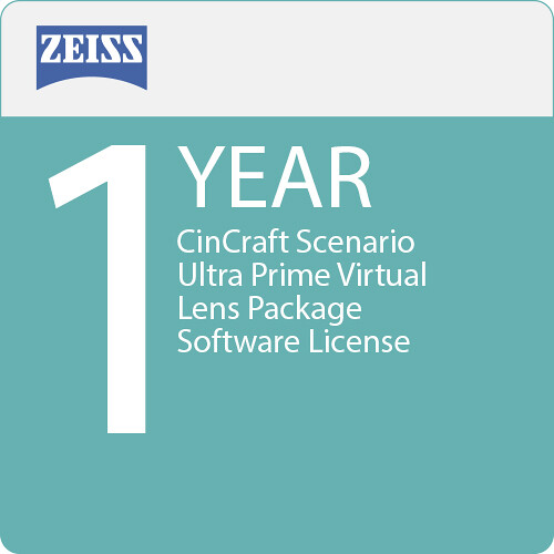 ZEISS CinCraft Scenario Ultra Prime Virtual Lens Package Software License (1-Year)