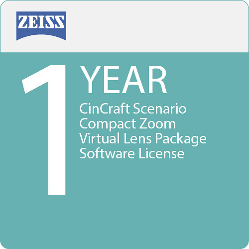 ZEISS CinCraft Scenario Compact Zoom Virtual Lens Package Software License (1-Year)