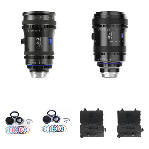 ZEISS CZ.2 Set #1 Two Compact Zoom Lens Bundle with Swappable Canon Mounts (PL, Feet)