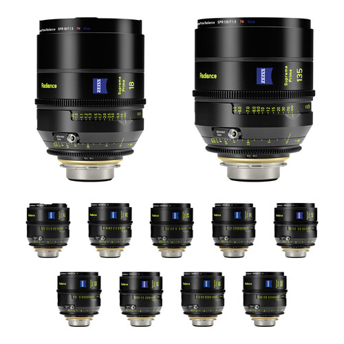 ZEISS Supreme Prime Radiance Diamond 11-Lens Set (PL, Feet)