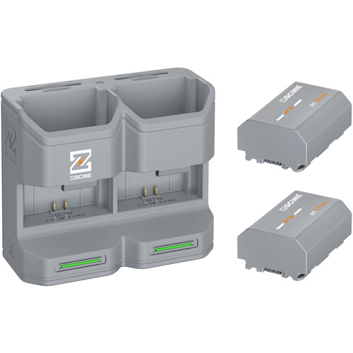 ZGCINE Travel Charging Case Kit with 2 NP-FZ100 Batteries (2600mAh, Gray)