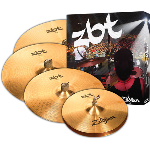 Zildjian ZBT 5 Cymbal Set with 14" ZBT Hi-Hats, 16" ZBT Crash, 18" ZBT Crash, 20" ZBT Ride