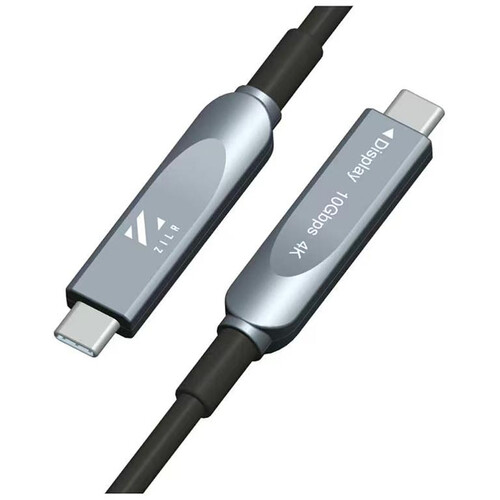ZILR USB-C 3.1 Gen 2 Fiber Optic Cable (32.8')