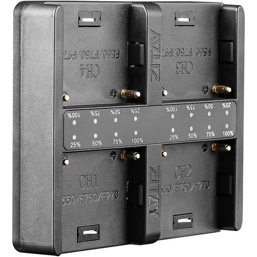 ZITAY Smart NP-F Battery Quad Charger