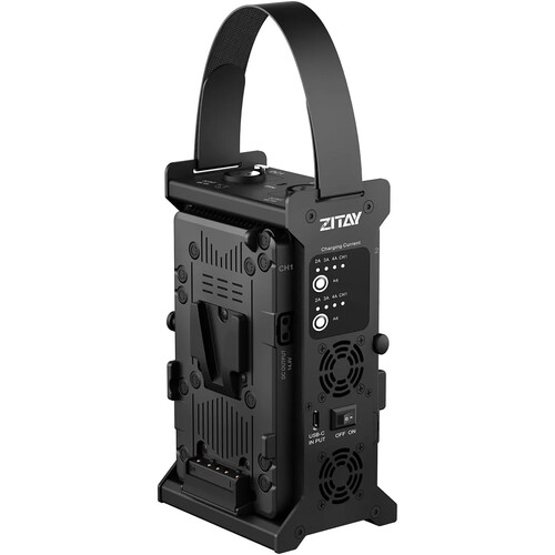 ZITAY Dual-Channel V-Mount Battery Adapter for LED Video Lights