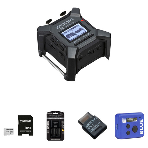 Zoom F3 2-Input / 2-Track Portable Field Recorder with Timecode