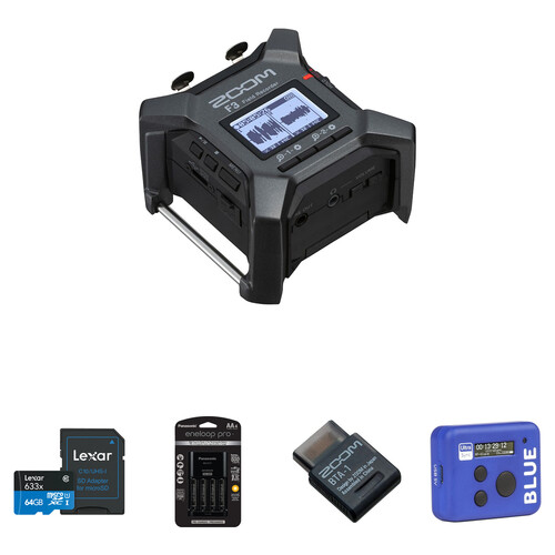 Zoom F3 2-Input / 2-Track Portable Field Recorder with Timecode