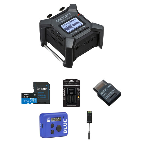 Zoom F3 2-Input / 2-Track Portable Field Recorder with Timecode