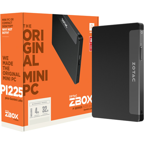 ZOTAC ZBOX PI225 pico Gemini Lake Mini Desktop Computer