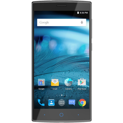 ZTE ZMAX 2 16GB Smartphone (Unlocked, Titanium) Z2G111 B&H Photo