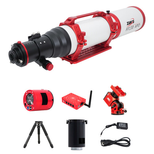 ZWO FF130 Telescope with 26MP ASI2600 Pro Duo Cooled Astronomical Camera Kit